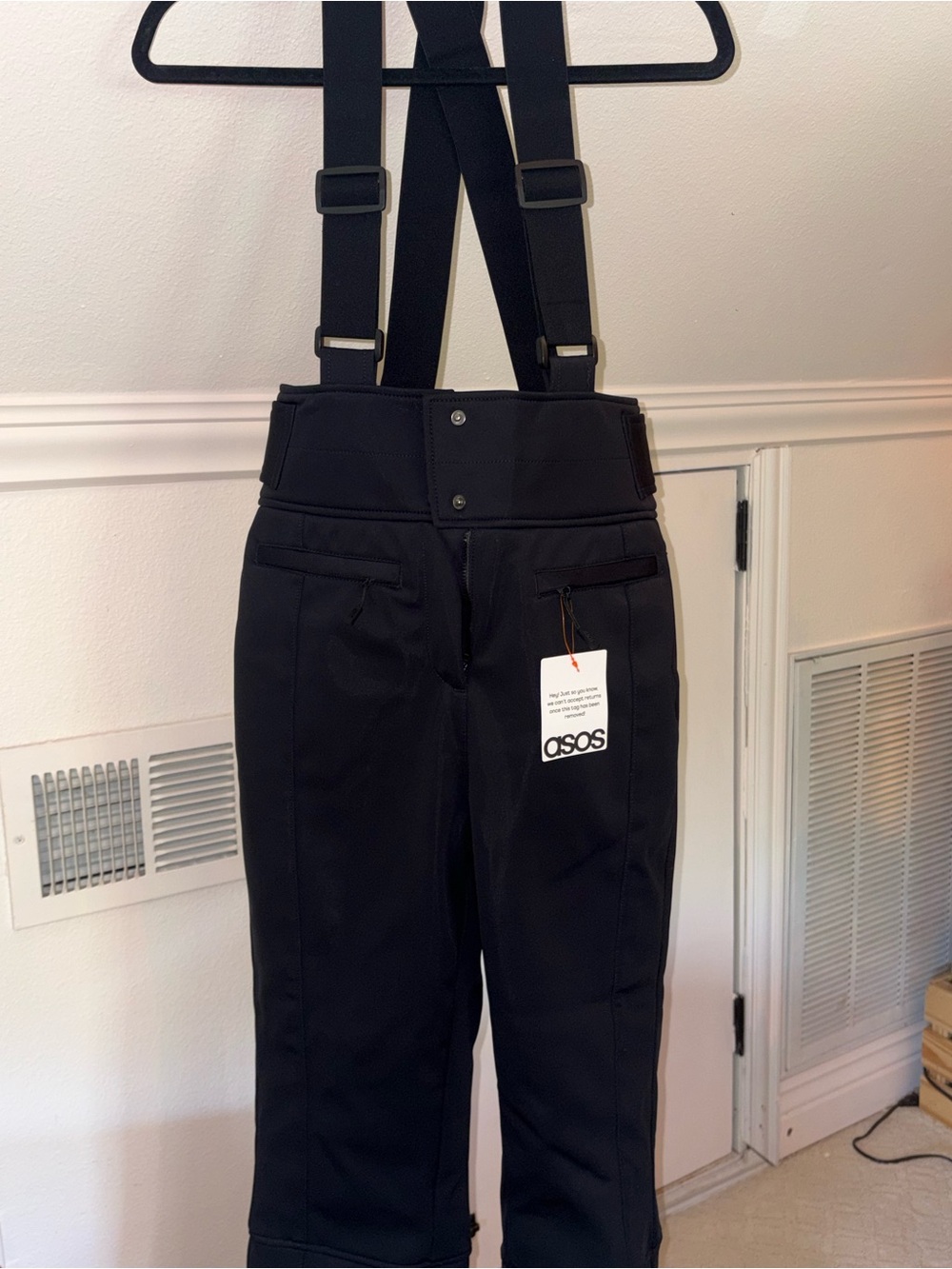 ASOS Black Ski Trousers with Adjustable Braces